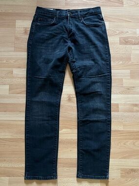 Marine Layer Men's Straight Black Jeans